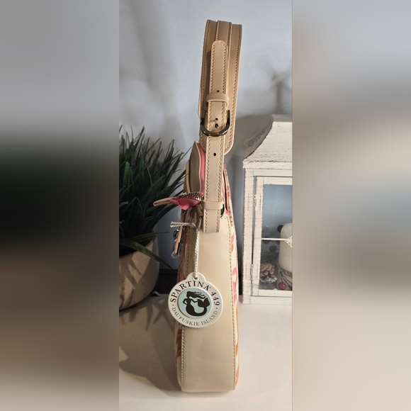 Spartina 449 Lena Shoulder Bag Richmond Hill Cream Pattern - Picture 6 of 11